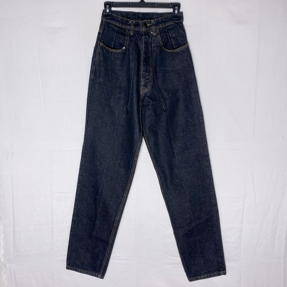 Vintage Radio Daze Black High Rise Straight Leg Jeans 24